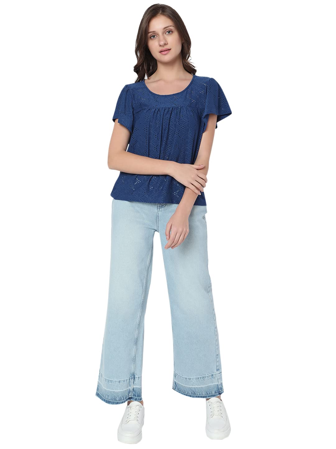 Women's Polyester Blend Regular Fit Top - Image 5