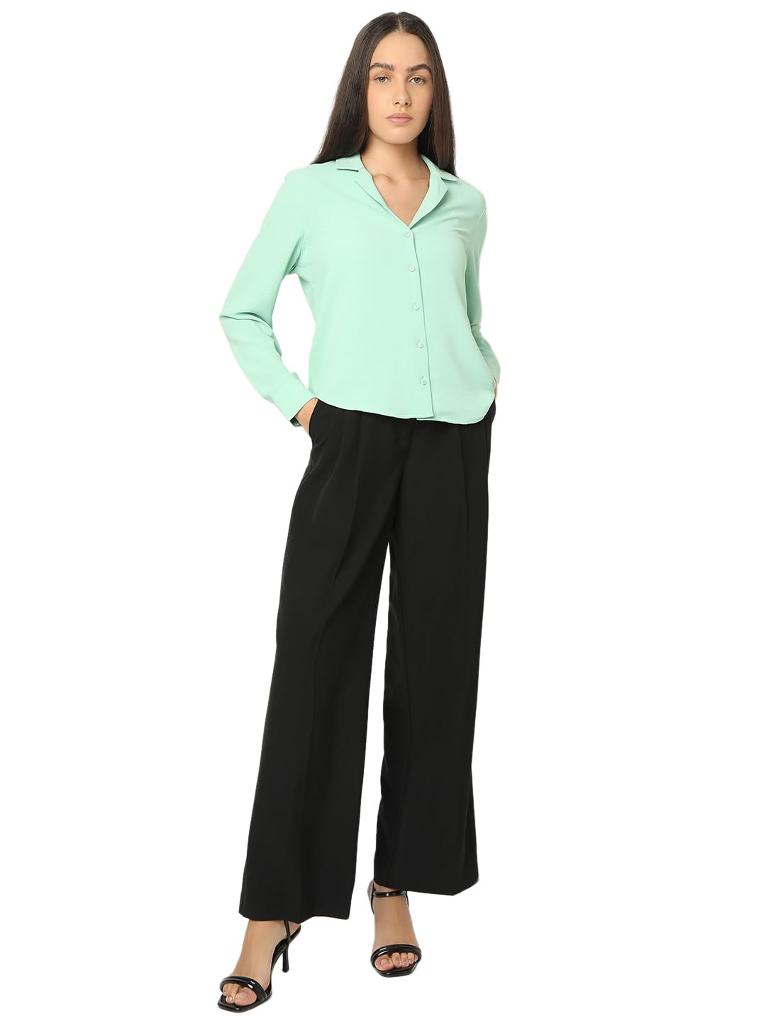 Women's Solid Regular Fit Shirt - Image 11