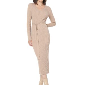 Women's Bodycon Beige Dress