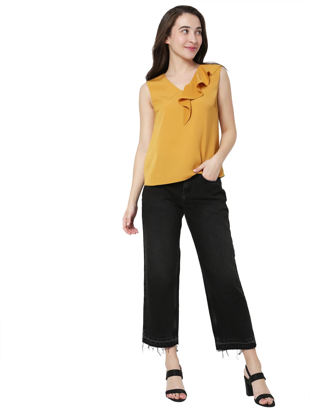 Women's Polyester Regular Fit Stylised Top