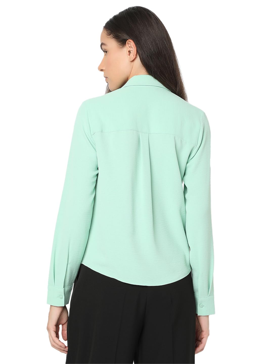 Women's Solid Regular Fit Shirt - Image 10