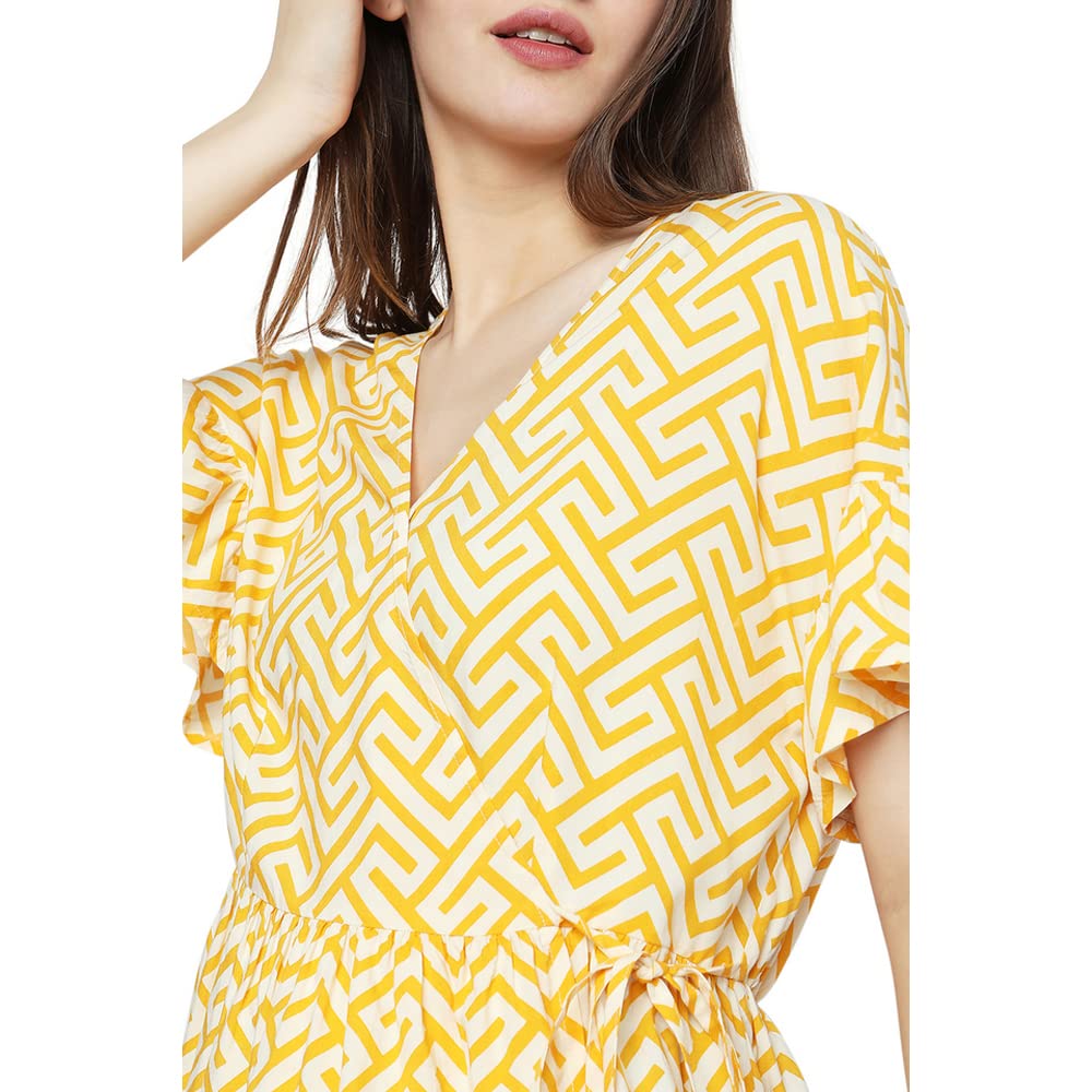 Printed Viscose V Neck Women's Top - Image 6