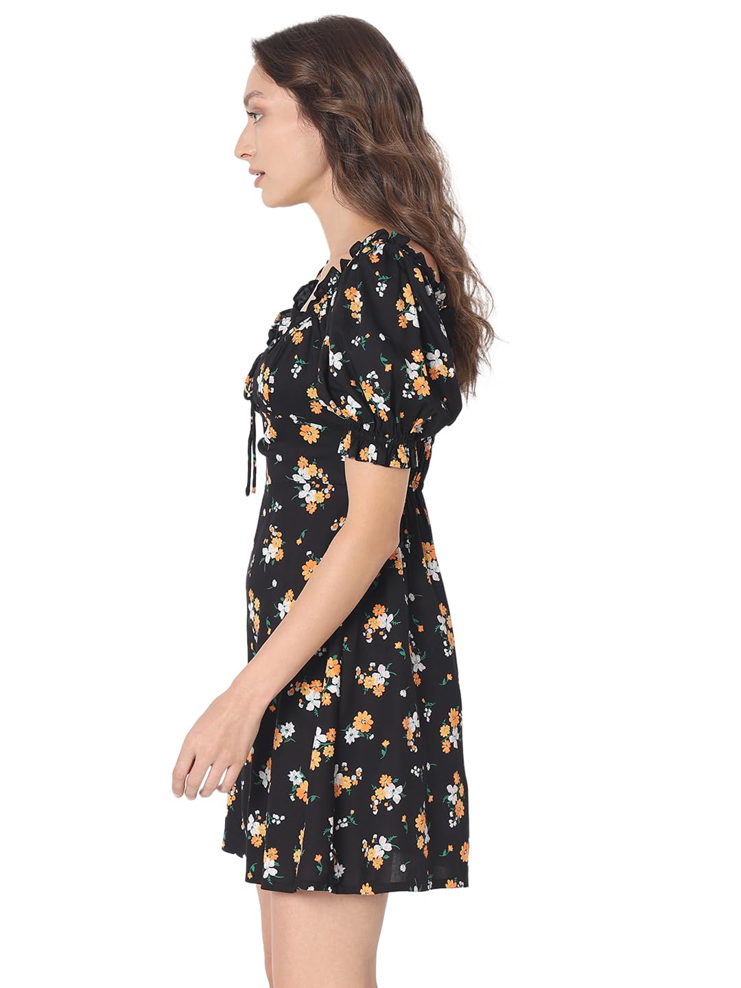 Women's Rayon Fit and Flare Mini Dress - Image 3