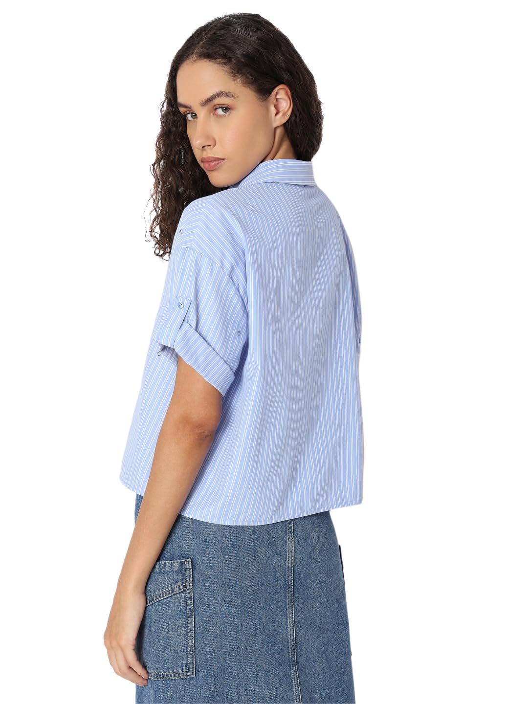 Women's Solid Regular Fit Shirt - Image 4