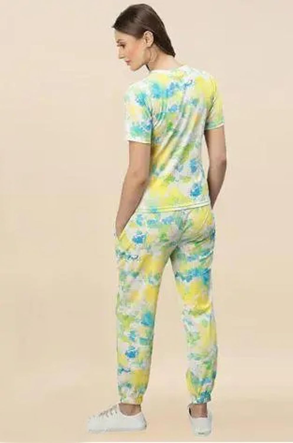 Cotton Night Suit Set for Women Soft Half Sleeve Top & Printed Pyjama | Stylish Summer Sleepwear & Loungewear | Breathable, Comfortable, T-Shirt and Pyjama Set (Pack of 2) - Image 4