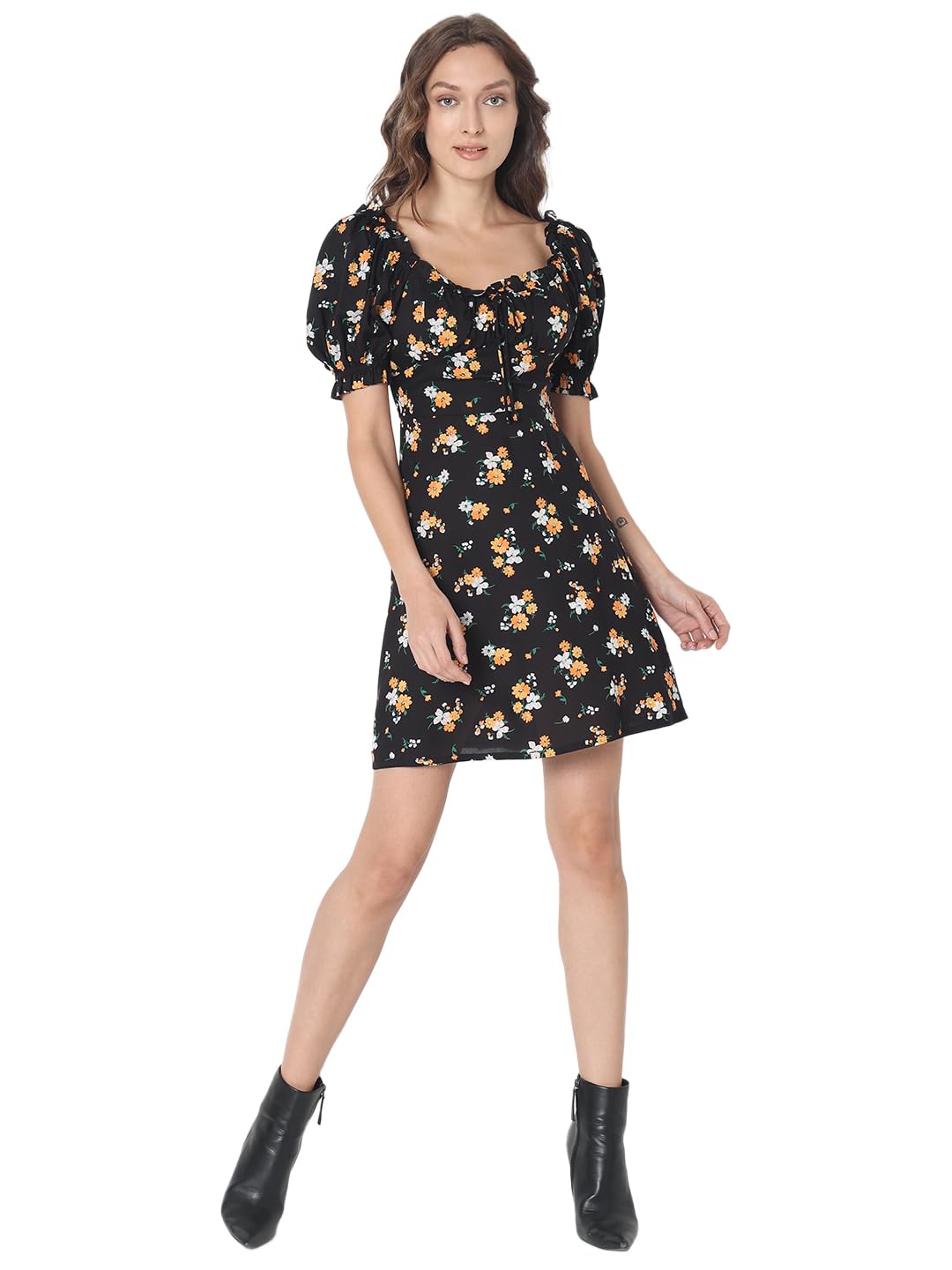 Women's Rayon Fit and Flare Mini Dress - Image 5