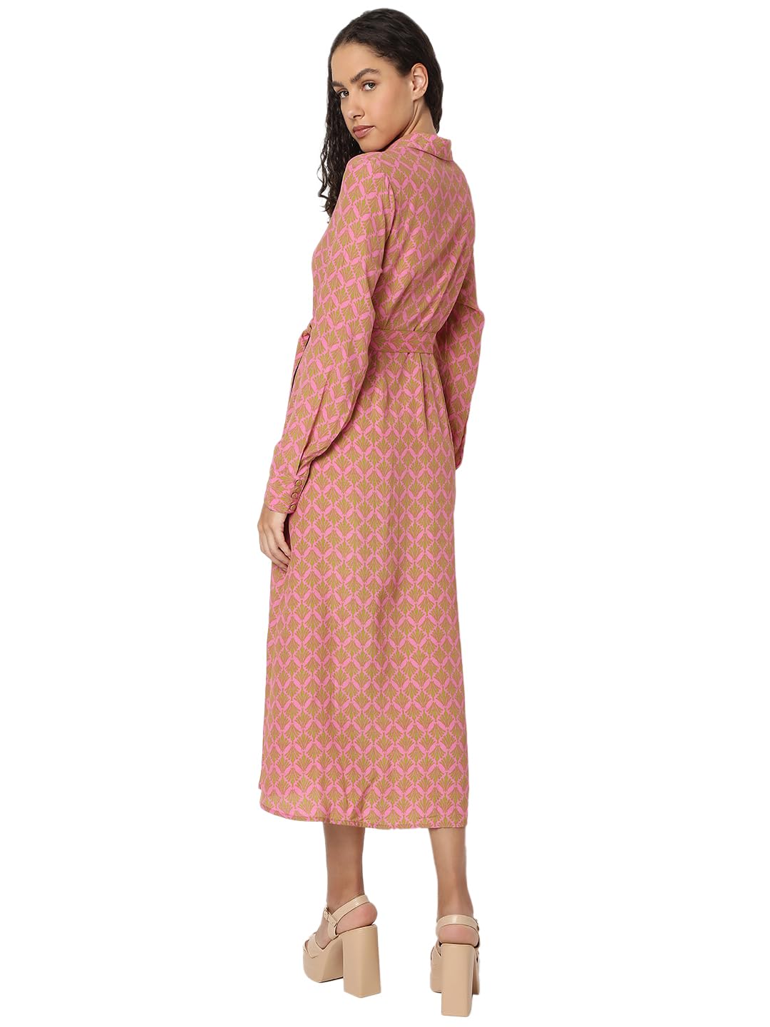 Women's Rayon Shirt Midi Dress - Image 4