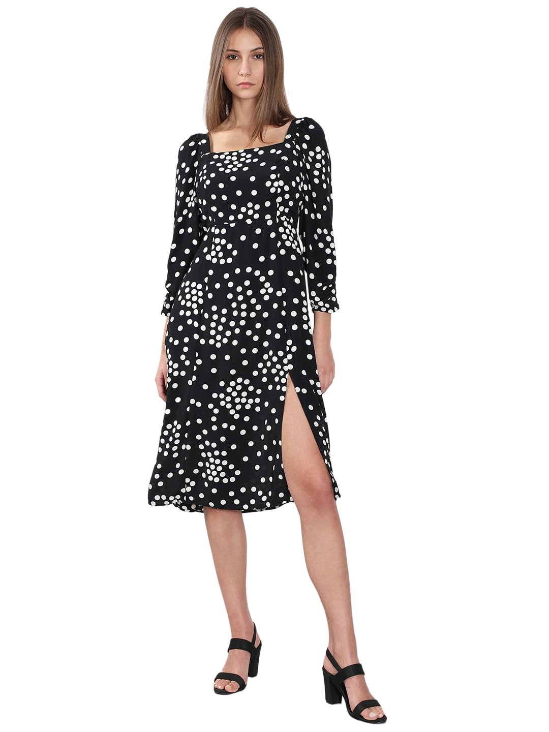 Women's Rayon A-Line Midi Dress