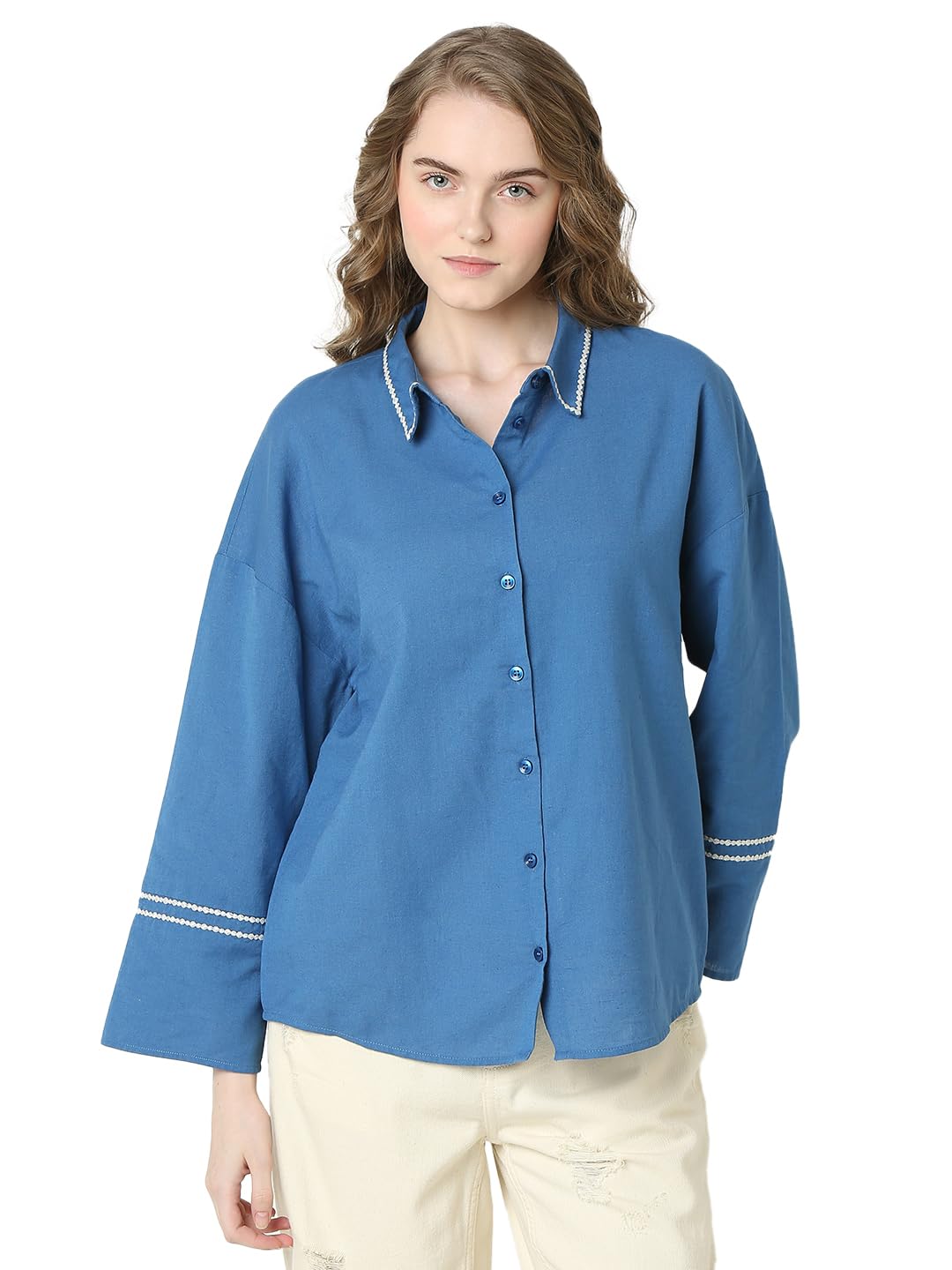 Women's Solid Regular Fit Shirt