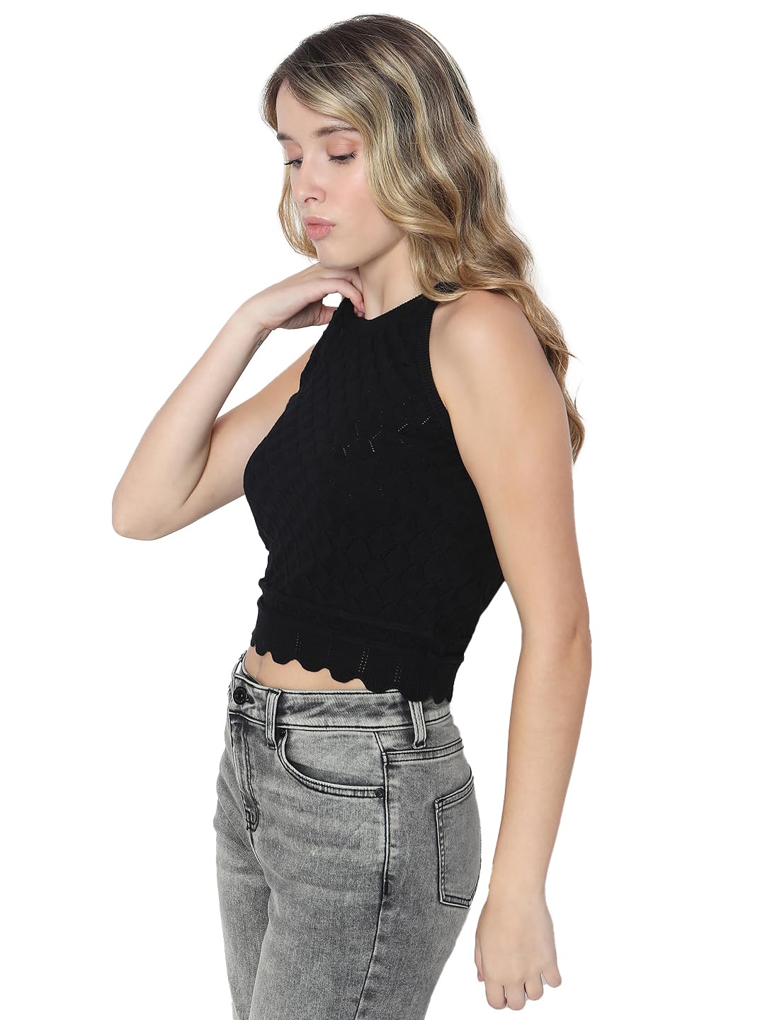 Women's Solid Regular Fit T-Shirt - Image 10