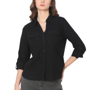 Women's Solid Regular Fit Shirt
