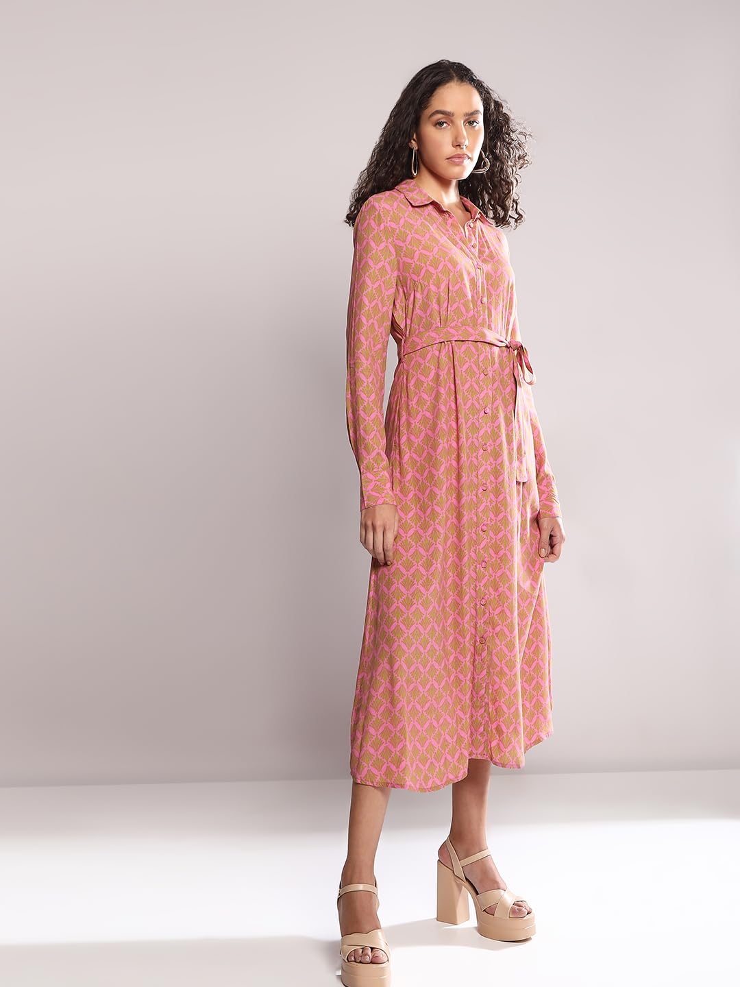 Women's Rayon Shirt Midi Dress - Image 2