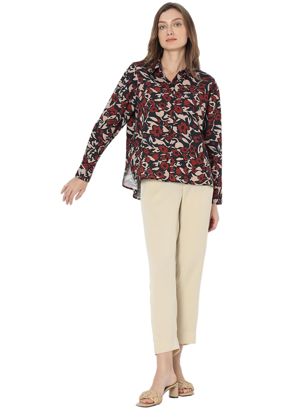 Women's Floral Regular Fit Shirt - Image 5