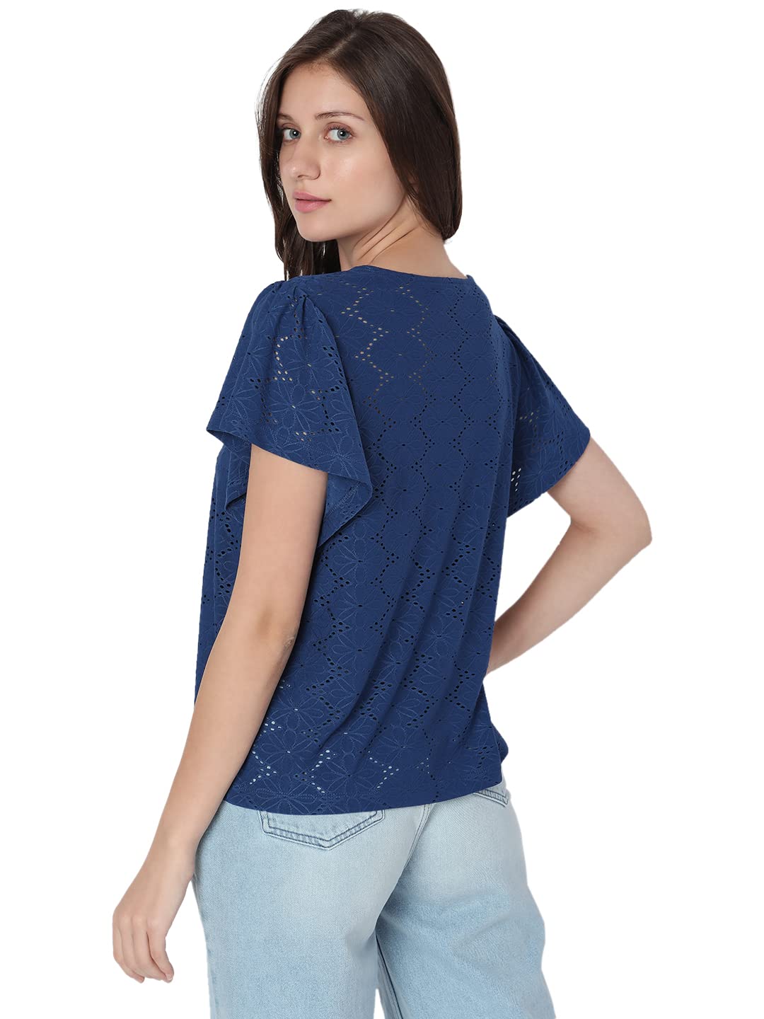 Women's Polyester Blend Regular Fit Top - Image 4