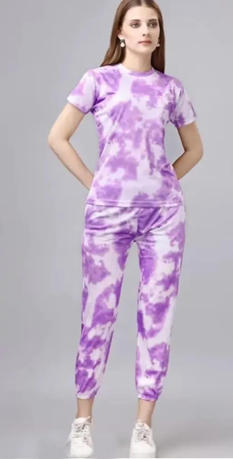 Cotton Night Suit Set for Women Soft Half Sleeve Top & Printed Pyjama | Stylish Summer Sleepwear & Loungewear | Breathable, Comfortable, T-Shirt and Pyjama Set (Pack of 2) - Image 7