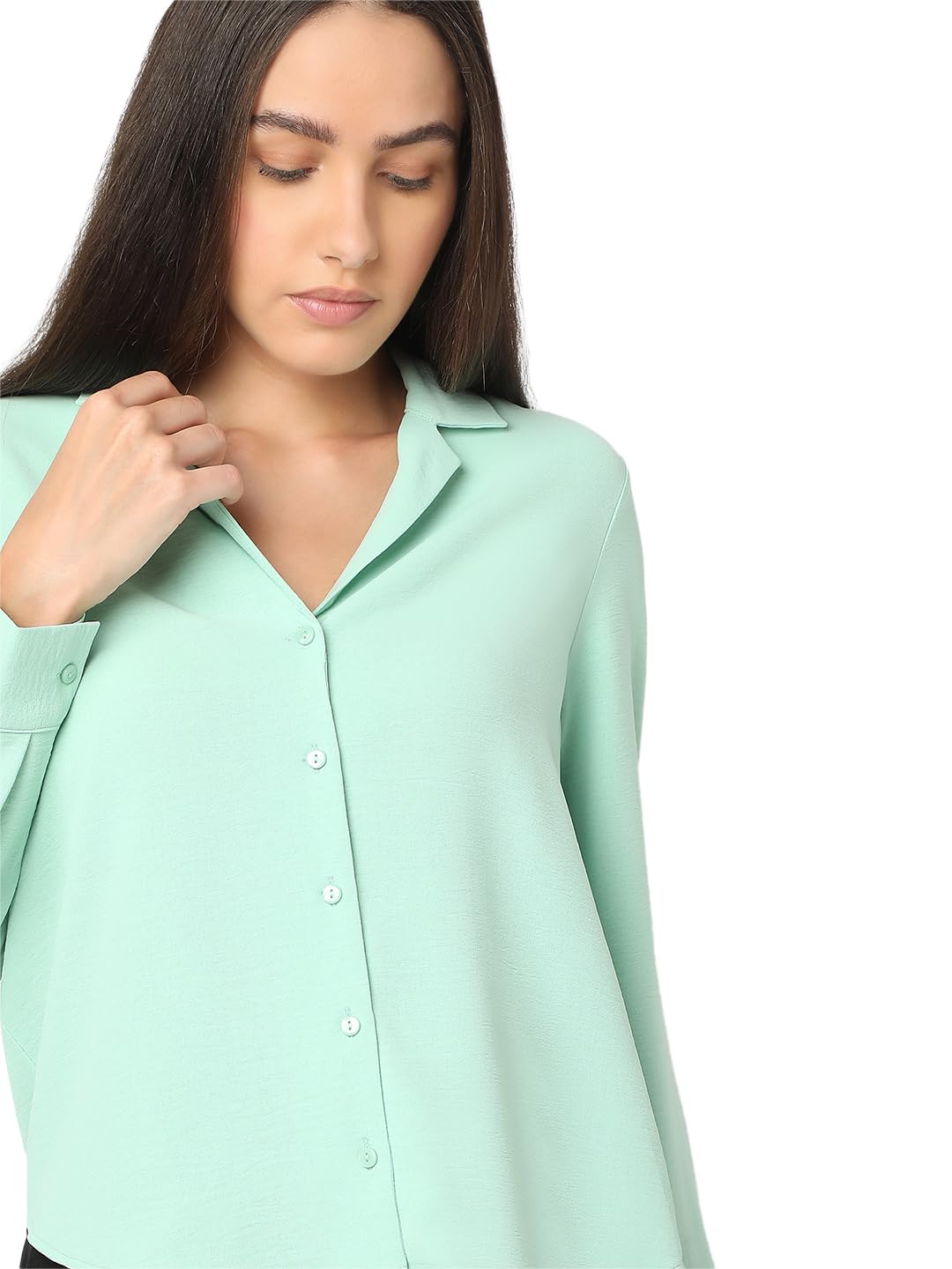 Women's Solid Regular Fit Shirt - Image 12