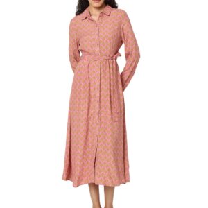 Women's Rayon Shirt Midi Dress