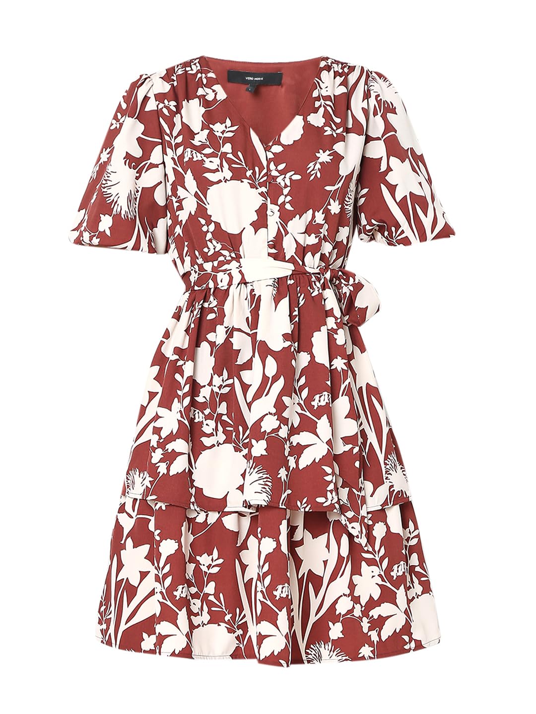 Women's Polyester Fit and Flare Above The Knee Dress - Image 7