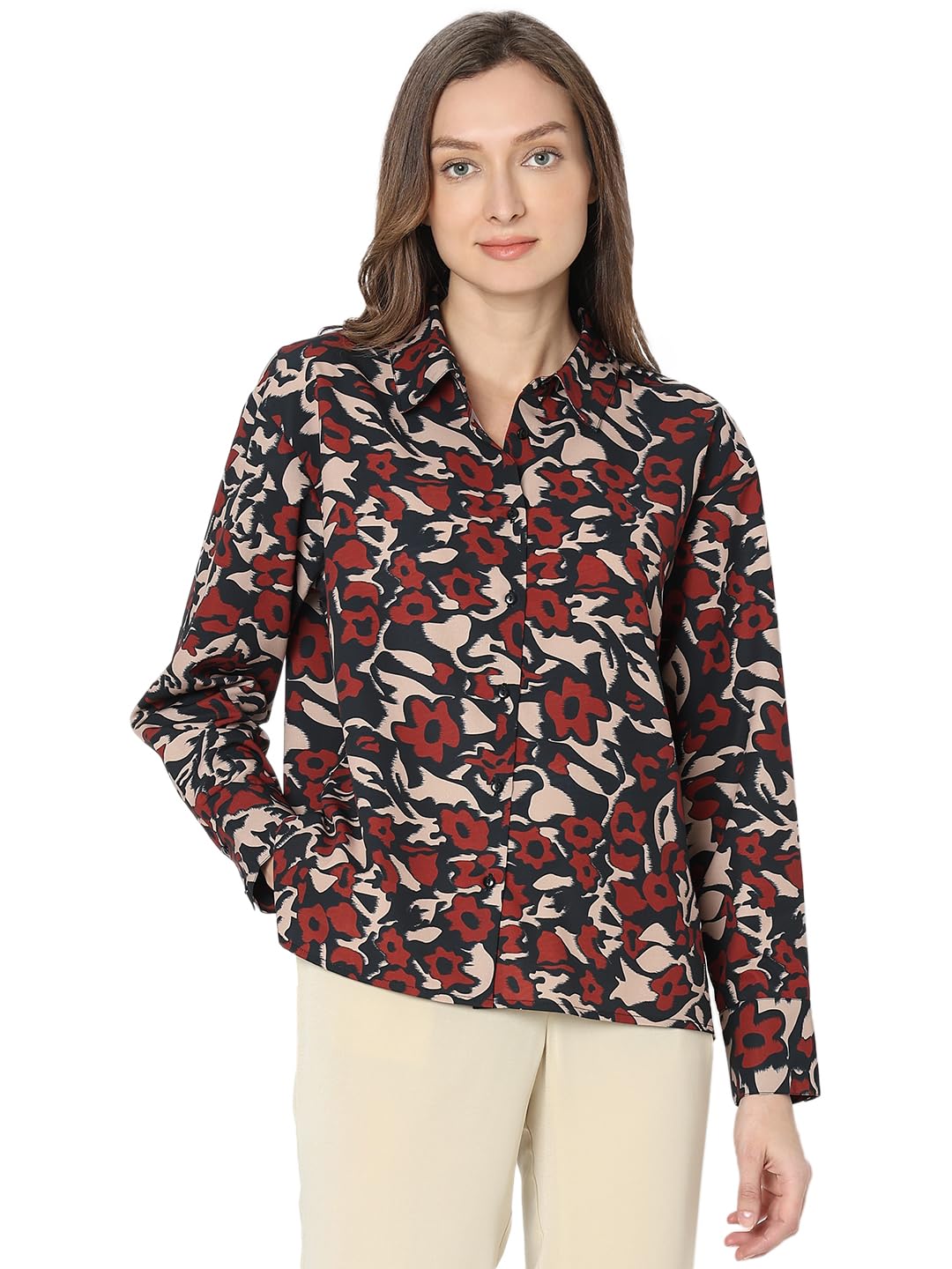 Women's Floral Regular Fit Shirt
