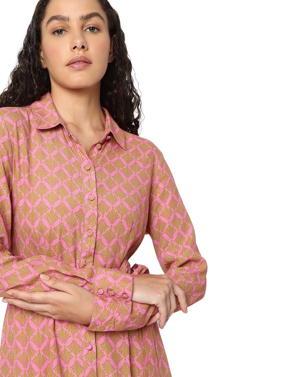 Women's Rayon Shirt Midi Dress - Image 5