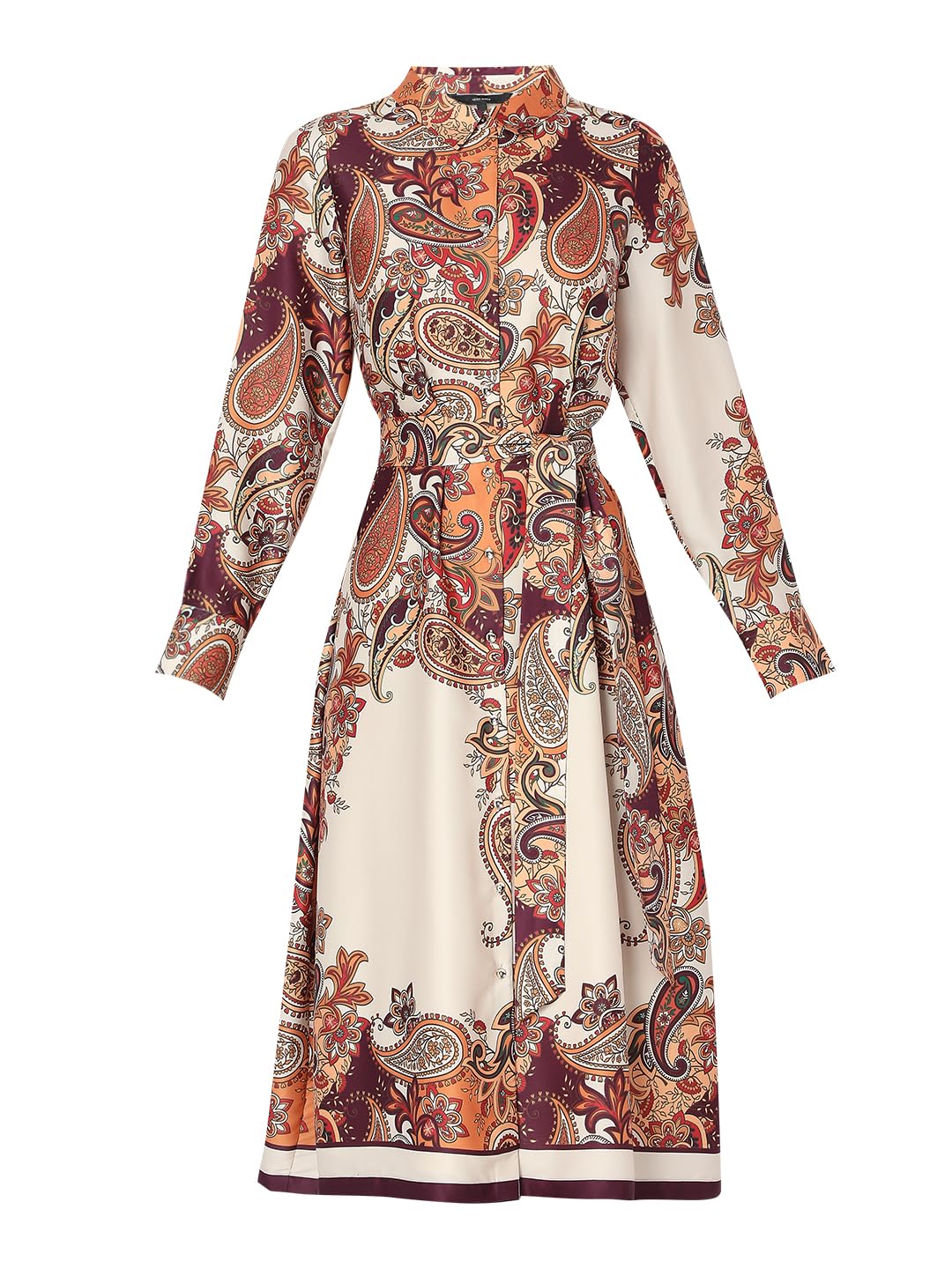 Women's Polyester Shirt Midi Dress - Image 7