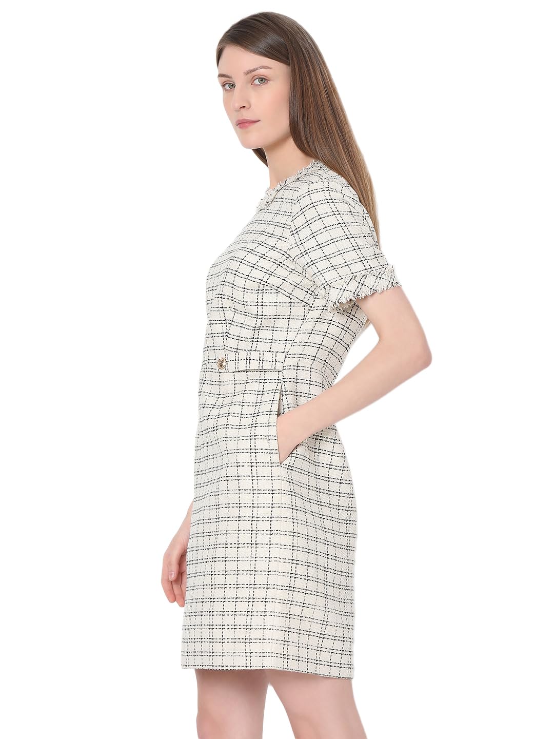 Women's Polyester Shift Above The Knee Dress - Image 3