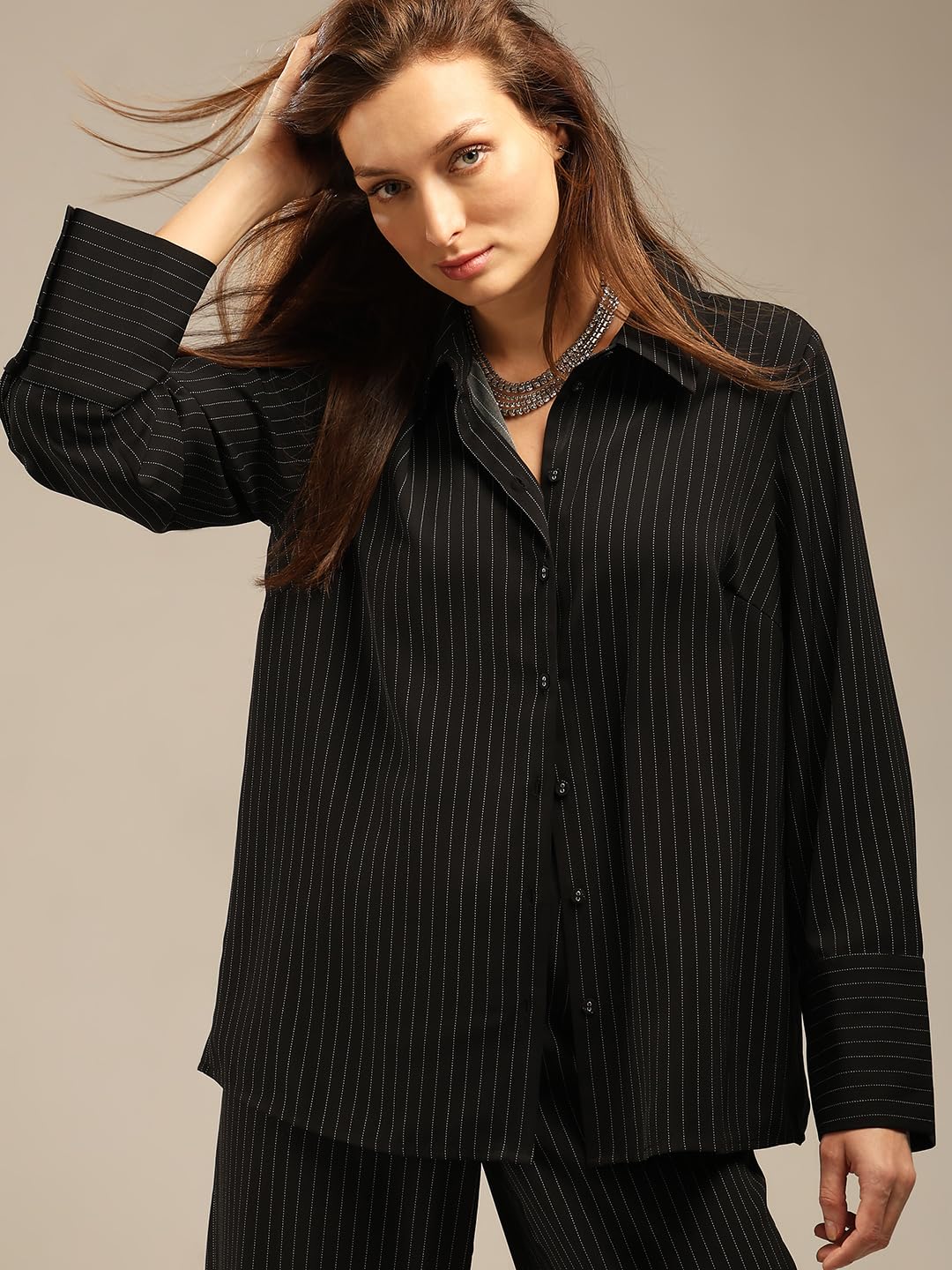 Women's Polyester Regular Fit Shirt - Image 2