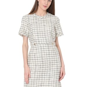 Women's Polyester Shift Above The Knee Dress