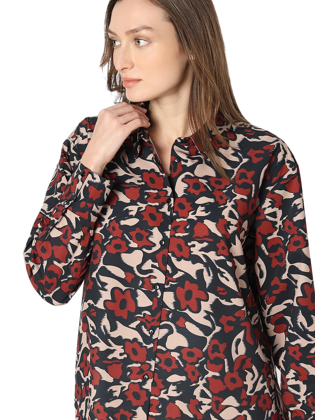 Women's Floral Regular Fit Shirt - Image 6
