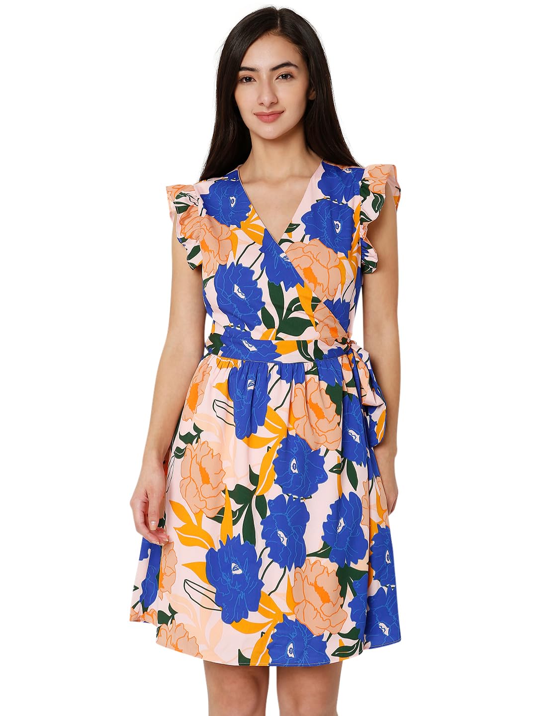 Women's Polyester A-Line Knee-Length Dress
