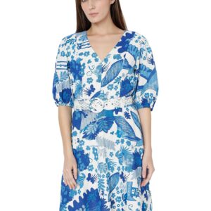 Women's Cotton Blend Fit and Flare Above The Knee Dress