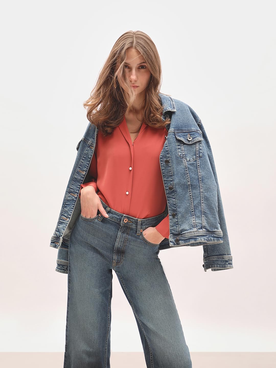 Women's Solid Regular Fit Shirt - Image 9