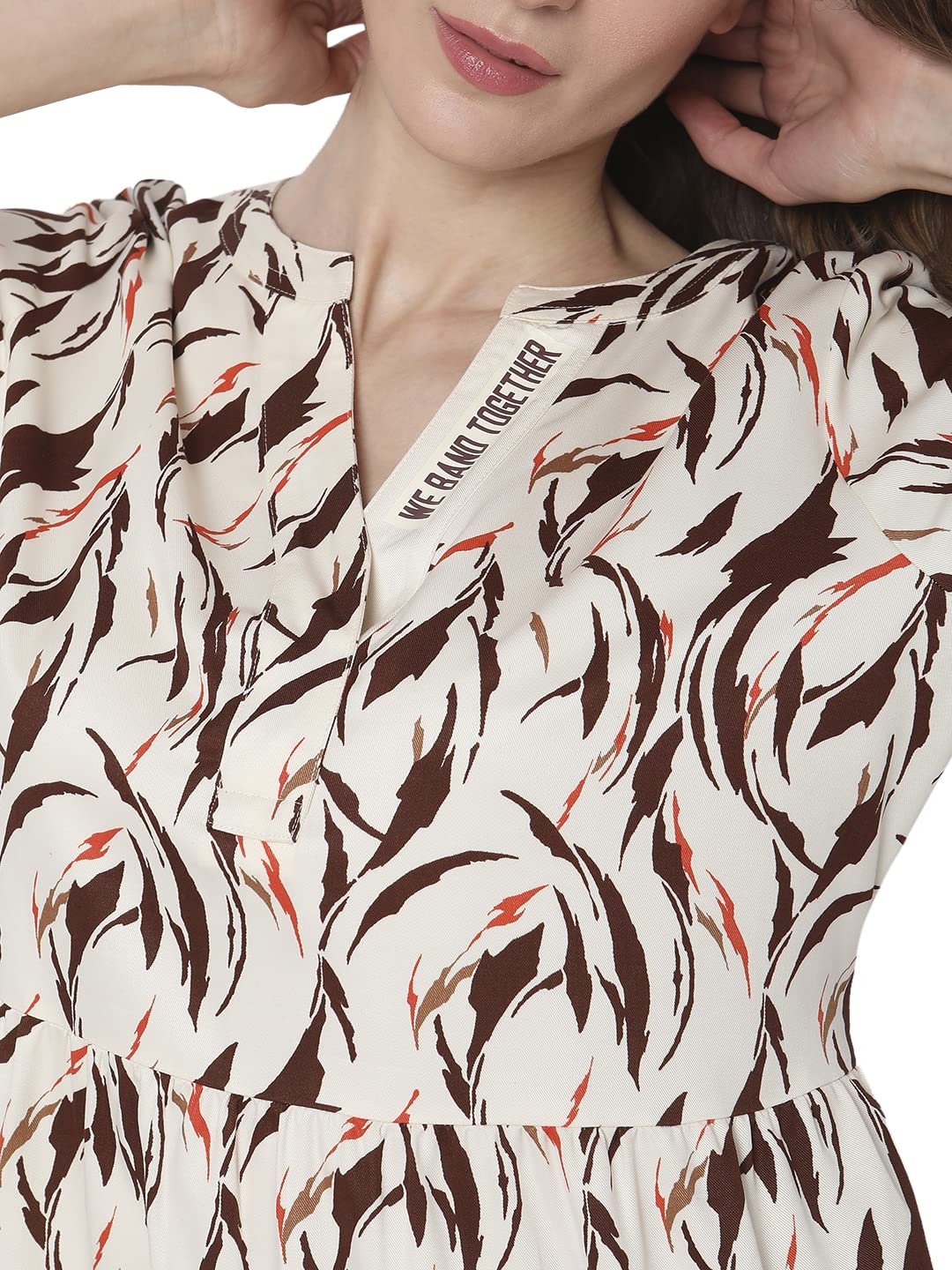 Women's Knee Length Viscose Fit & Flare Dress - Image 6