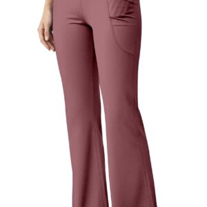 High Waist Wide Leg with Side Pockets || Stretchable Tights || Sports Fitness Activewear Yoga Pants for Women